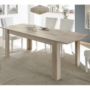 Aleta Extending Wooden Dining Table In Sonoma Oak