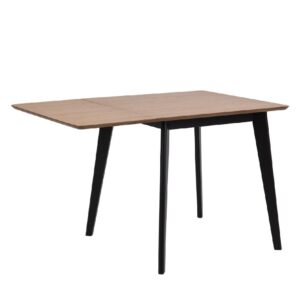 Riga Wooden Extending Dining Table In Oak And Black