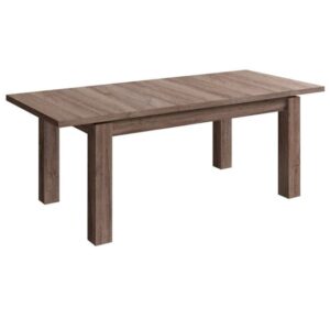 Calgary Extending Wooden Dining Table In Tabak Oak