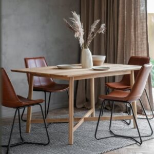 Kinghamia Rectangular Wooden Dining Table In Oak